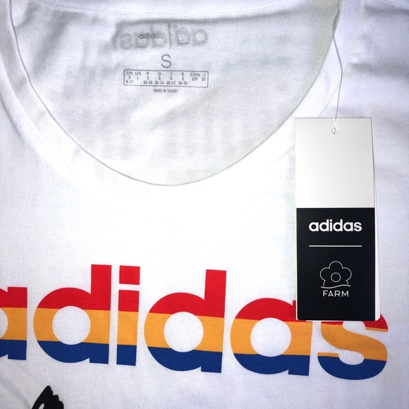 Adidas FARM Rio Tee. White. NWT! - Picture 11 of 11